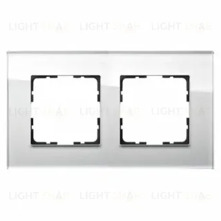 Рамка Jasmart G-Glass 2-постовая G1002GW