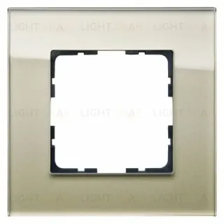 Рамка Jasmart G-Glass шампань 1-постовая G1001GG