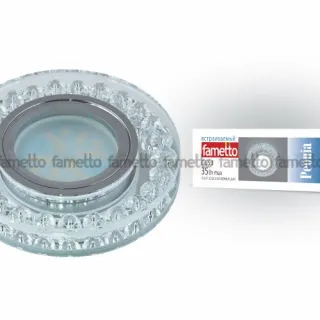 Встраиваемый светильник Fametto Peonia DLS-P102 GU5.3 CHROME/CLEAR