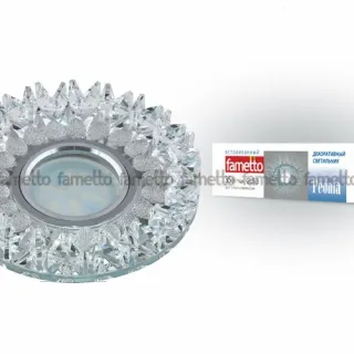 Встраиваемый светильник Fametto Peonia DLS-P101 GU5.3 CHROME/CLEAR
