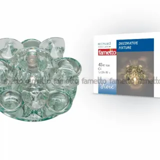 Встраиваемый светильник Fametto Fiore DLS-F123 G4 GLASSY/CLEAR