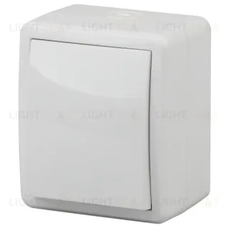 Выключатель одноклавишный ЭРА Эксперт 10AX 250V IP54 11-1401-01 Б0020669