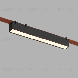 Трековый однофазный светильник Denkirs Belty Linear DK5575-BK