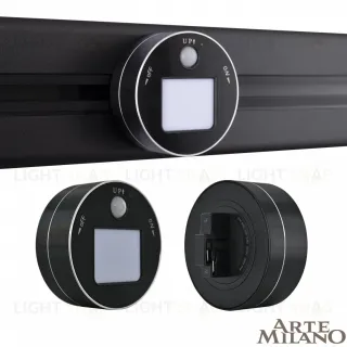 Трековая подсветка Arte Milano Am-track-sockets 380011TLS/LWS Black