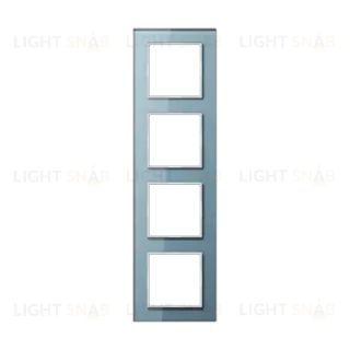 Рамка четырехместная Jung AC584GLBLGR
