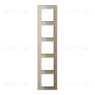 Рамка пятиместная Jung AC585GLCH