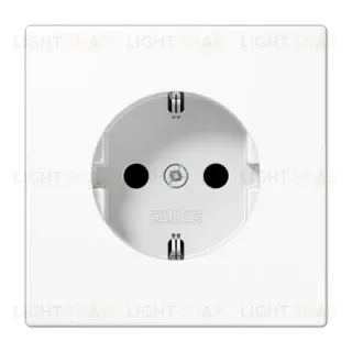 Розетка 2K+З со шторками Jung LS1521KIWW