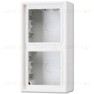 Коробка двухместная Jung LS582AWW