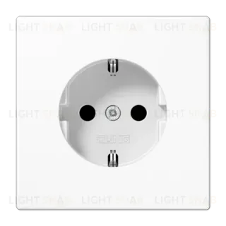 Розетка 2K+З со шторками Jung LS1520KIWW