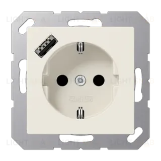 Розетка 2K+З USB Typ A Jung A1520-18A