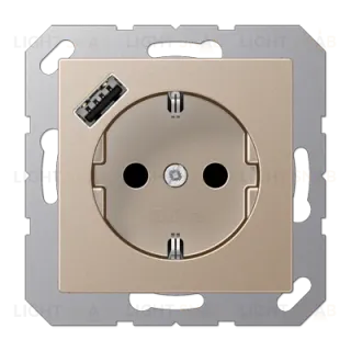 Розетка 2K+З USB Typ A Jung A1520-18ACH