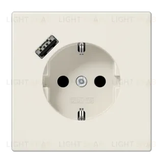 Розетка 2K+З USB Typ A Jung LS1520-18A