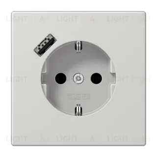 Розетка 2K+З USB Typ A Jung LS1520-18ALG