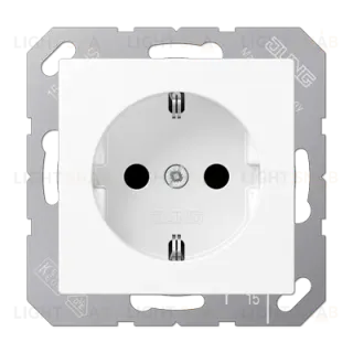 Розетка Schuko Jung EP1420WWM