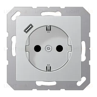 Розетка 2K+З USB Typ C Jung A1520-18CAL