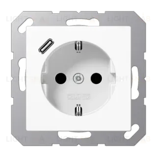 Розетка 2K+З USB Typ C Jung A1520-18CWW