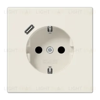 Розетка 2K+З USB Typ C Jung LS1520-18C