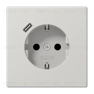 Розетка 2K+З USB Typ C Jung LS1520-18CLG