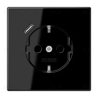Розетка 2K+З USB Typ C Jung LS1520-18CSW