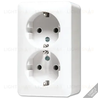 Розетка 2K+З двухместная Jung 6020A