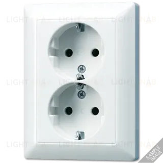 Розетка 2K+З двухместная Jung AS5020U