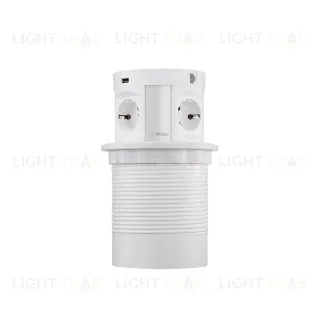 Блок розеток 107J (4 секции, 2 USB и RJ-45) Mebax 00-00001172