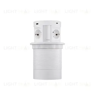 Блок розеток 107J (4 секции, 2 USB А + 2 USB С) Mebax 00-00001171