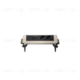 Блок розеток 47 (2 секции и 2 USB) Mebax 00-00000830