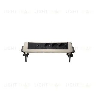 Блок розеток 47 (3 секции и 2 USB) Mebax 00-00001164