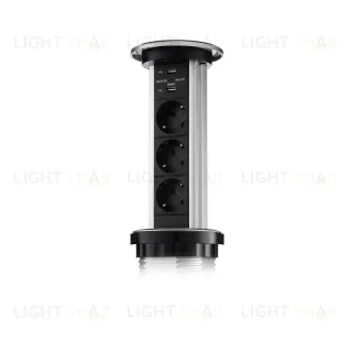 Сенсорный блок розеток LK (3 секции и 2 USB) Mebax 00-00001183