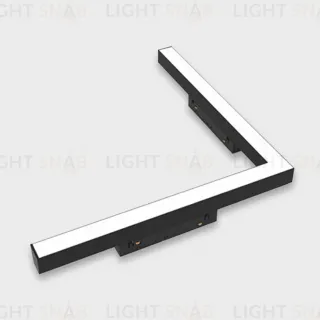 Трековый угловой магнитный светильник Italline Atom IT012-5044 black 3000K