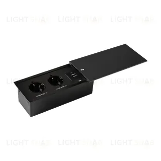 Блок розеток JX (Slide Top) (2 секции + 2 USB с кабелем питания) Mebax 00-00002889