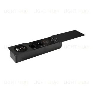 Блок розеток JX (Slide Top) (2 секции RJ-45 + 2 USB беспр.зарядка с кабелем питания) Mebax 00-00002893