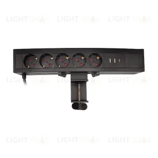 Блок розеток LE4 (5 секции 2 USB + 1 type-C беспроводная зарядка) Mebax 00-00002875