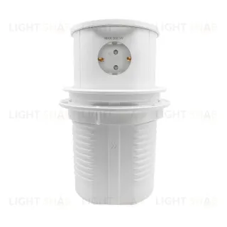 Блок розеток LK-PRF (3 секции полуавтоматический 1 USB + 1 type-C беспроводная зарядка) Mebax 00-00002872