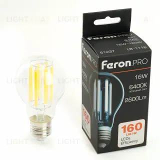 Светодиодная лампа Feron LB-1116 E27 16W 6400K 51237