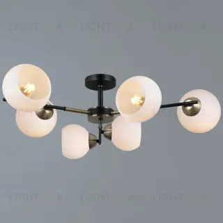 Люстра на штанге Illumico IL0469-6CSQ-24 BK AB LIBRA