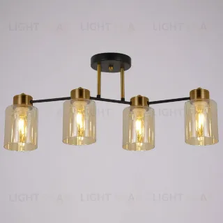 Потолочная люстра Illumico IL6111-4COU-79 BK GD Qui