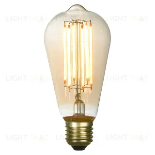 Лампа светодиодная Lussole Е27 6W 2200K янтарная GF-L-764