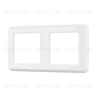 Рамка двухместная Arlight FRM-VERSA-PL-2-WH 043776