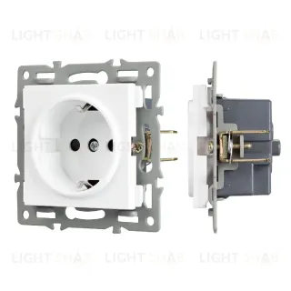 Механизм электрической розетки Arlight SCT-MEU1-PL-WH (250V, 16A) 043730