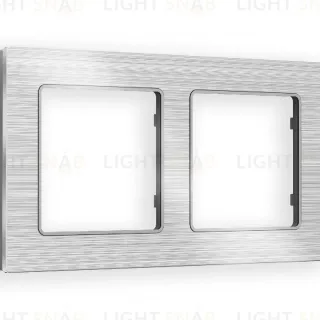 Рамка двухместная Ambrella Volt Platos AF550102