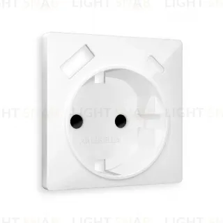 Лицевая панель для розетки с/з со шторками 2USB A+C Ambrella Volt Alfa AP1100