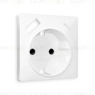 Лицевая панель для розетки с/з со шторками 2USB A+C Ambrella Volt Alfa AP1300