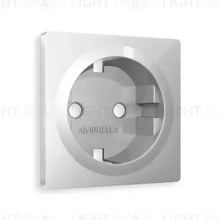 Лицевая панель для розетки с/з Ambrella Volt Alfa AP4060