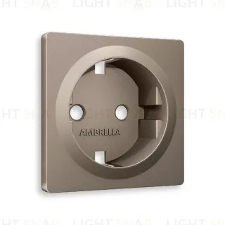Лицевая панель для розетки с/з Ambrella Volt Alfa AP6360