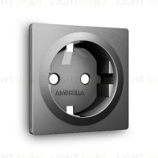 Лицевая панель для розетки с/з Ambrella Volt Alfa AP6560