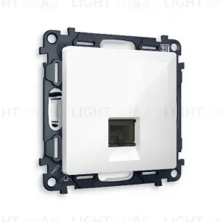 Комплект механизма компьютерной розетки RJ-45(8P8C) CAT6 со шторкой Ambrella Volt Alfa MA112010