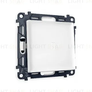 Комплект механизма 1-кл проходного выключателя с подсветкой Ambrella Volt Alfa MA122035