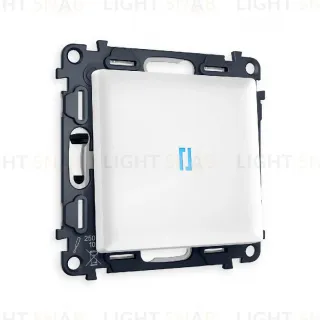 Комплект механизма 1-кл проходного выключателя с подсветкой Ambrella Volt Alfa MA122040